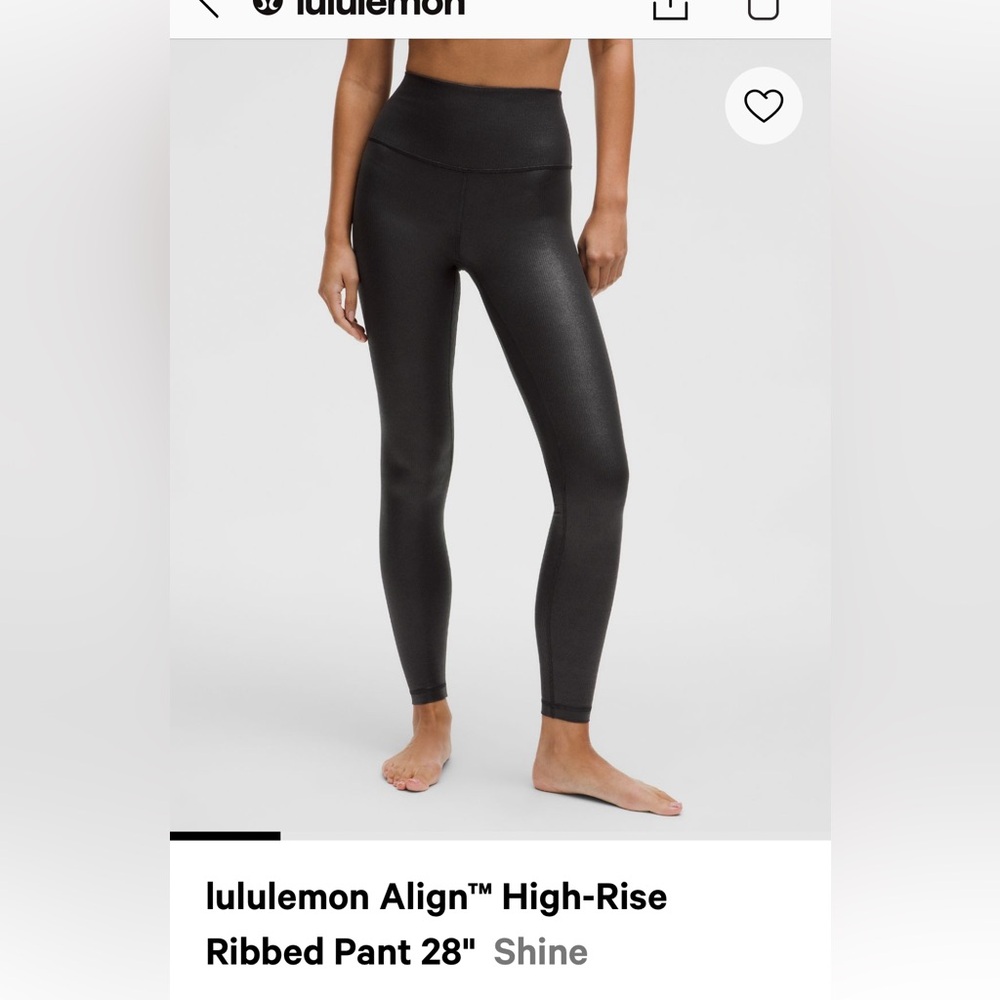 Lululemon Align shine legging size 8